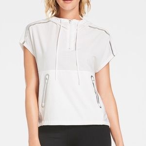 Fabletics Michelle Mesh Hooded Half Zip Pullover